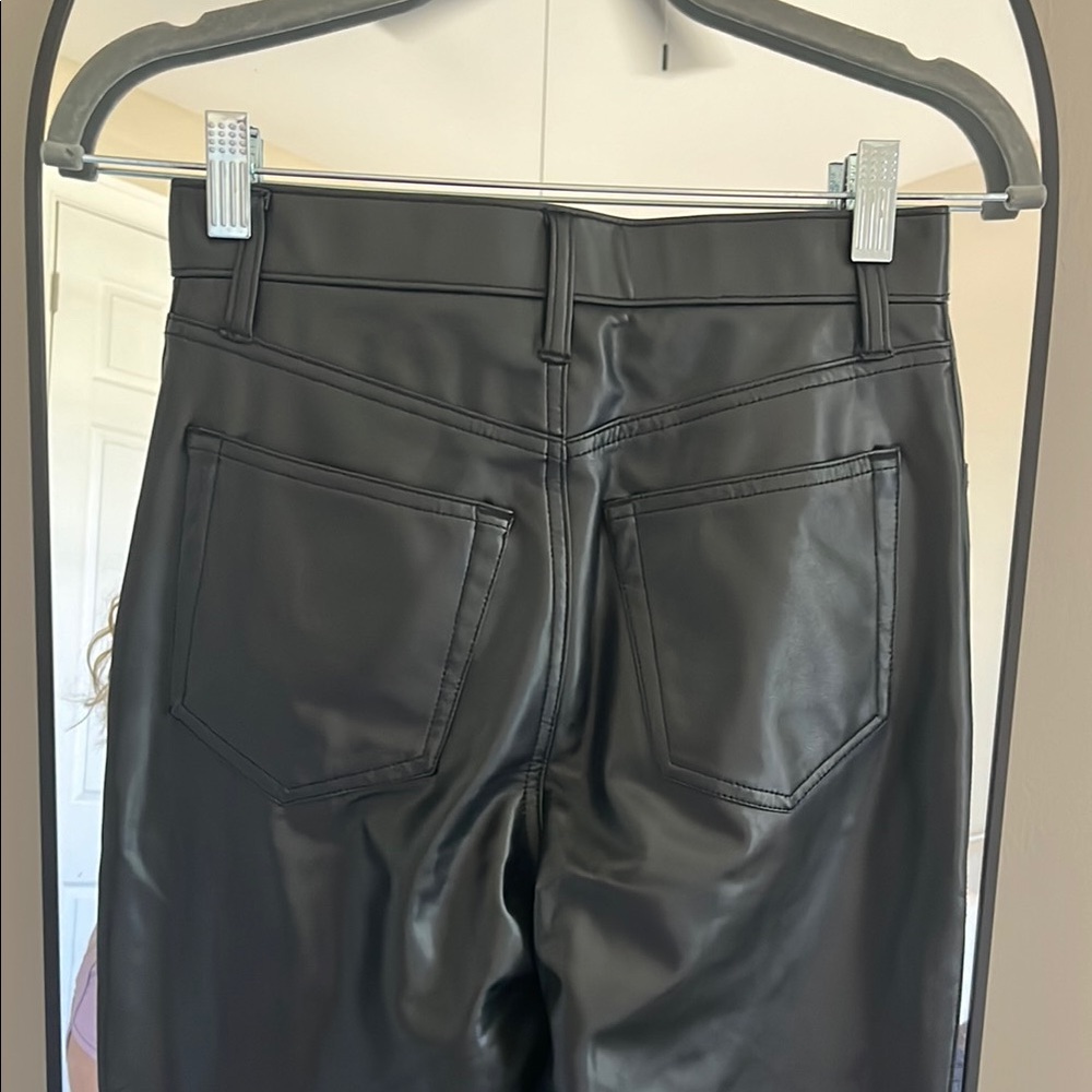 Abercrombie & Fitch Black Leather Pants - Picture 8 of 10